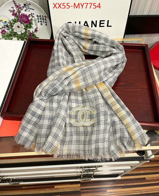 Scarf-Chanel where to buy high quality ID: MY7754 $: 55USD