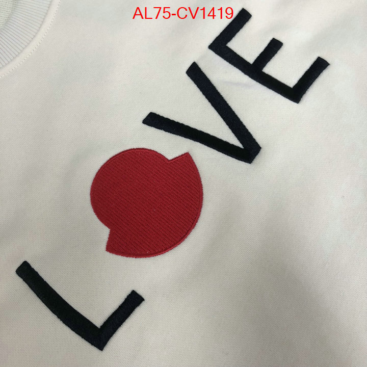 Clothing-Moncler where can i find ID: CV1419 $: 75USD