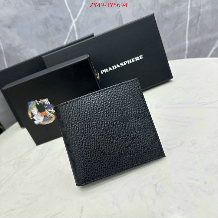 Prada Bags (4A)-Wallet top fake designer ID: TY5694 $: 49USD