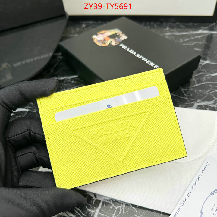 Prada Bags (4A)-Wallet 2023 perfect replica designer ID: TY5691 $: 39USD