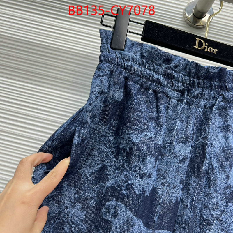 Clothing-Dior best luxury replica ID: CY7078 $: 135USD