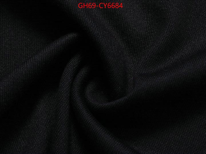 Clothing-Gucci the highest quality fake ID: CY6684 $: 69USD