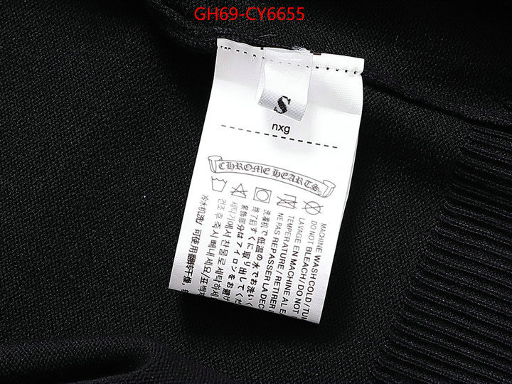Clothing-Chrome Hearts fake designer ID: CY6655 $: 69USD