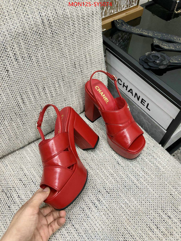 Women Shoes-Chanel best quality replica ID: SY5074 $: 125USD