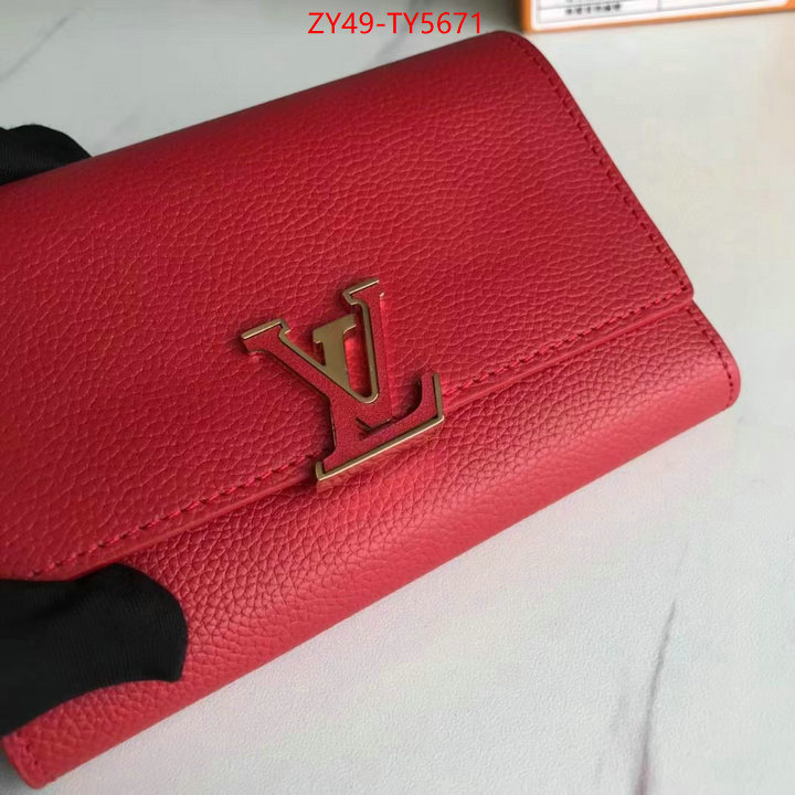 LV Bags(4A)-Wallet the best quality replica ID: TY5671 $: 49USD