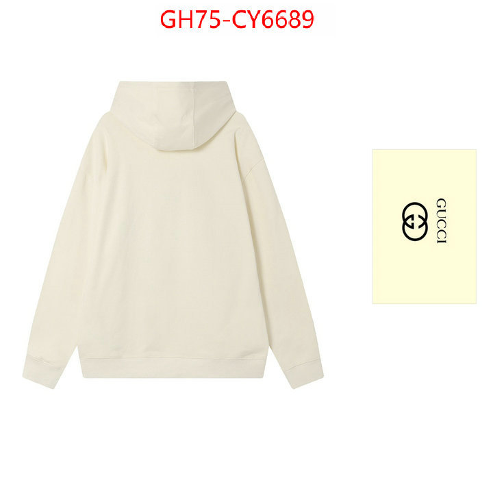 Clothing-Gucci highest quality replica ID: CY6689 $: 75USD