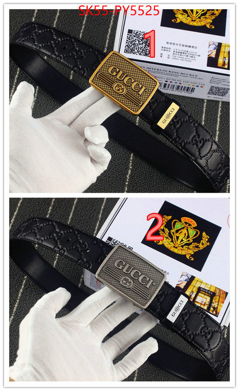 Belts-Gucci designer replica ID: PY5525 $: 55USD