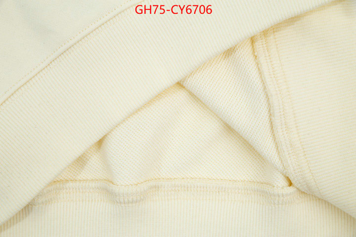 Clothing-Gucci fake high quality ID: CY6706 $: 75USD