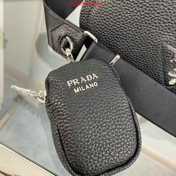 Prada Bags (TOP)-Diagonal- replica best ID: BY7891 $: 269USD