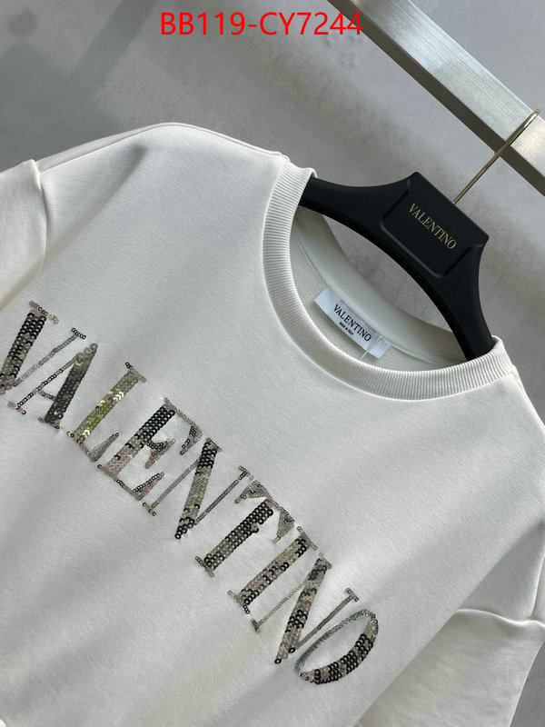 Clothing-Valentino designer 7 star replica ID: CY7244 $: 119USD
