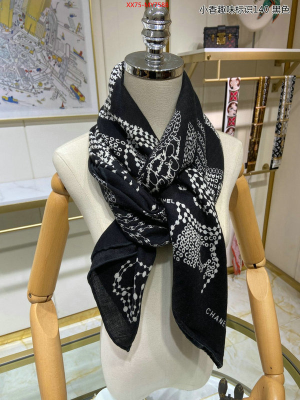 Scarf-Chanel wholesale designer shop ID: MY7588 $: 75USD