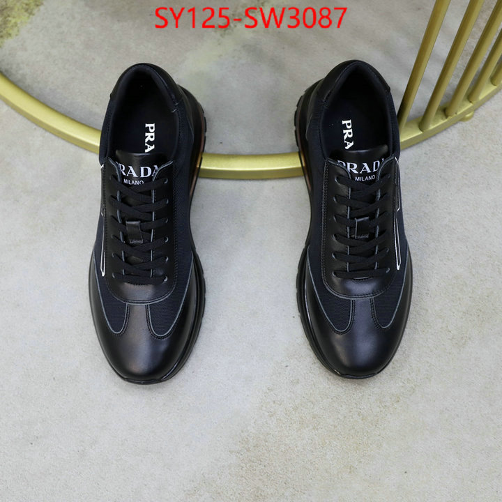 Men shoes-Prada designer high replica ID: SW3087 $: 125USD