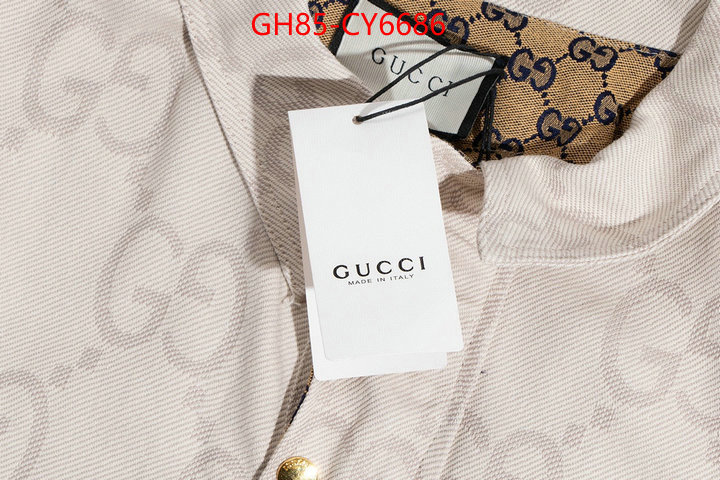 Clothing-Gucci buy the best replica ID: CY6686 $: 85USD