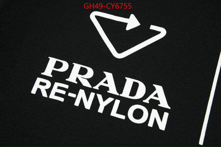 Clothing-Prada designer high replica ID: CY6755 $: 49USD