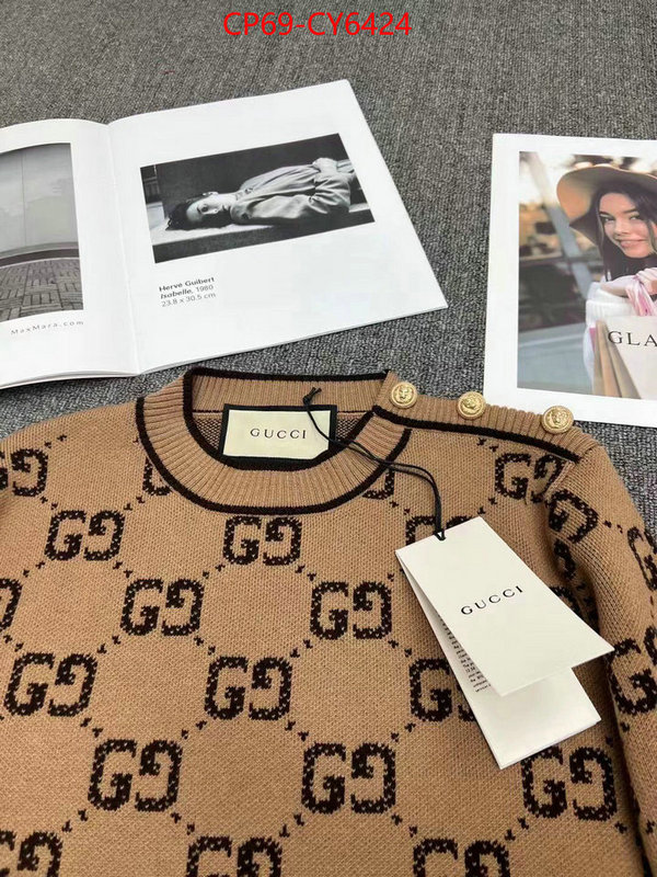 Clothing-Gucci high quality perfect ID: CY6424 $: 69USD