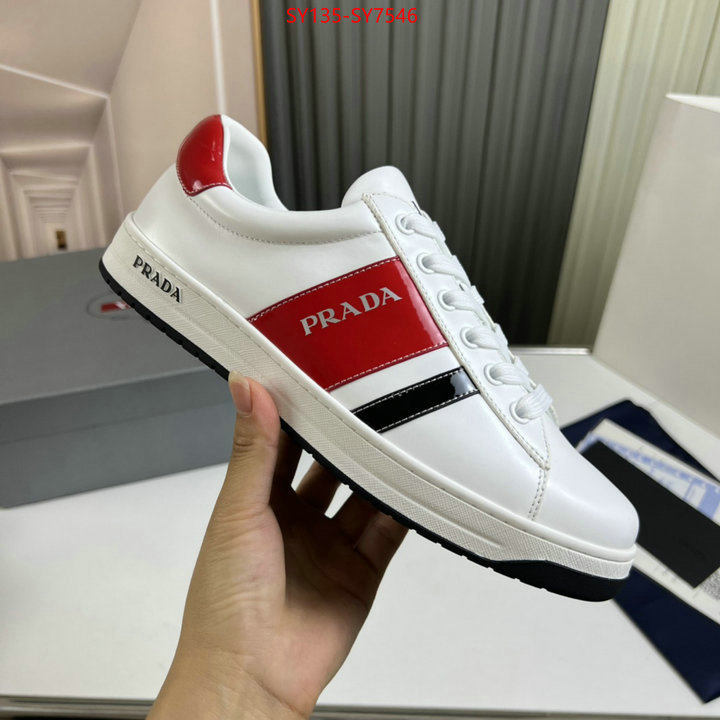 Men shoes-Prada aaaaa+ class replica ID: SY7546 $: 135USD