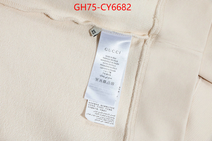 Clothing-Gucci replica 2023 perfect luxury ID: CY6682 $: 75USD