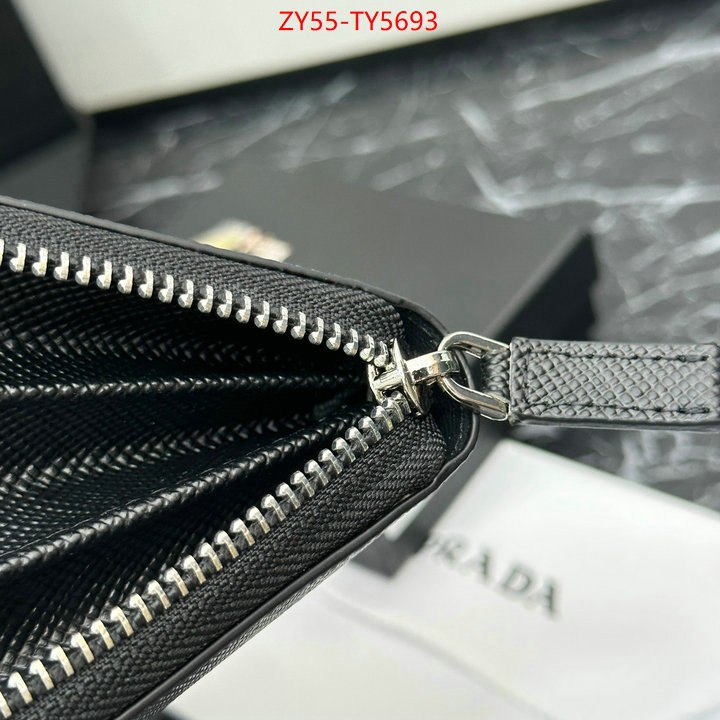 Prada Bags (4A)-Wallet aaaaa replica designer ID: TY5693 $: 55USD