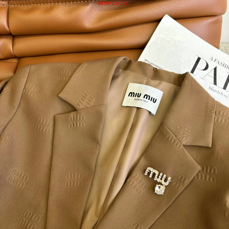 Clothing-MIU MIU buy best high-quality ID: CY7210 $: 169USD