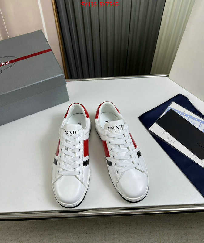 Men shoes-Prada aaaaa+ class replica ID: SY7546 $: 135USD