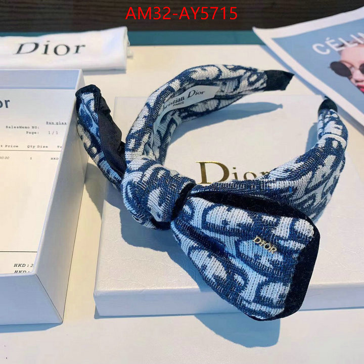 Hair band-Dior fake ID: AY5715 $: 32USD