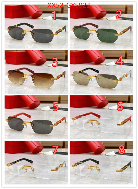 Glasses-Cartier designer high replica ID: GY5923 $: 52USD