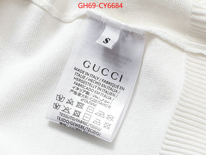 Clothing-Gucci the highest quality fake ID: CY6684 $: 69USD