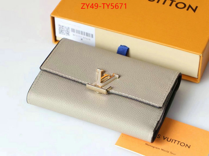 LV Bags(4A)-Wallet the best quality replica ID: TY5671 $: 49USD