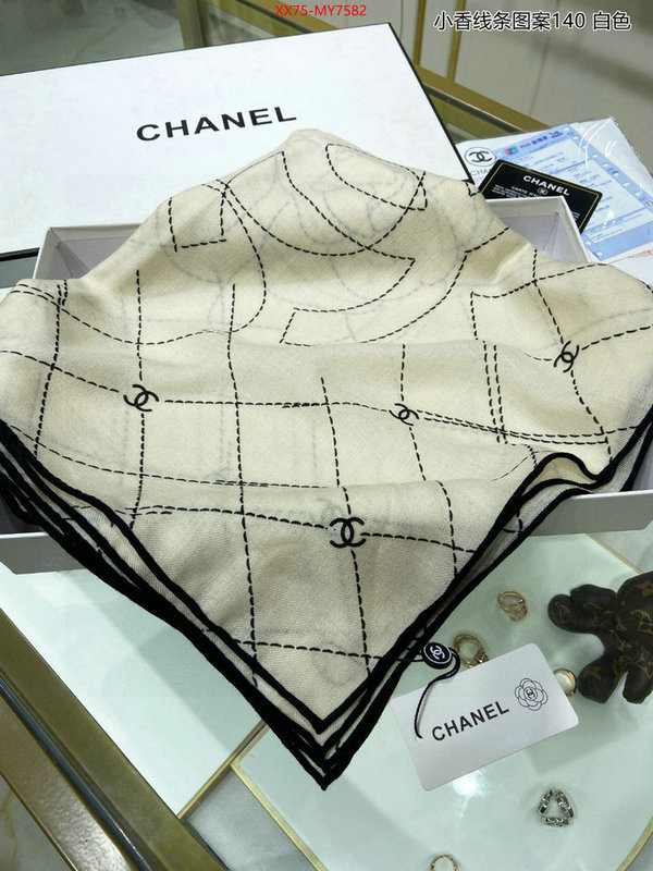 Scarf-Chanel wholesale designer shop ID: MY7582 $: 75USD