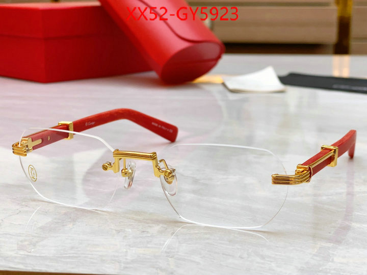 Glasses-Cartier designer high replica ID: GY5923 $: 52USD