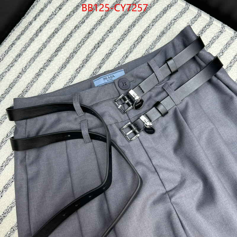 Clothing-Prada sell high quality ID: CY7257 $: 125USD