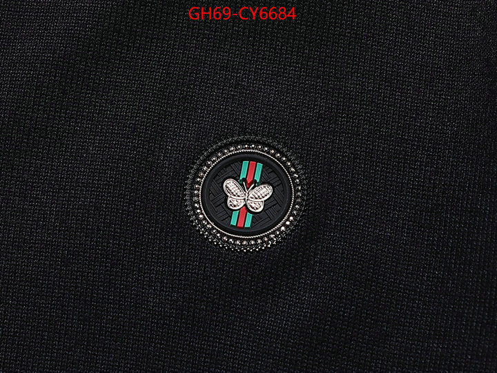 Clothing-Gucci the highest quality fake ID: CY6684 $: 69USD
