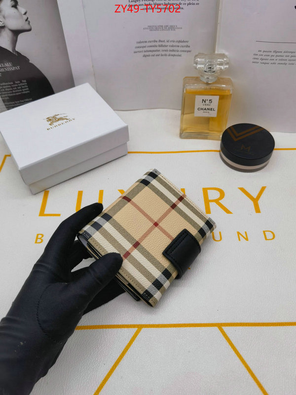 Burberry Bags(4A)-Wallet designer fake ID: TY5702 $: 49USD