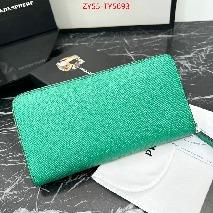 Prada Bags (4A)-Wallet aaaaa replica designer ID: TY5693 $: 55USD