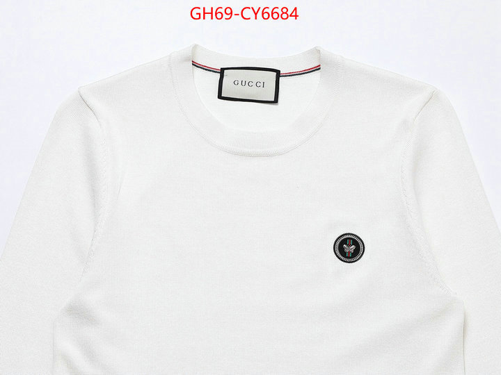 Clothing-Gucci the highest quality fake ID: CY6684 $: 69USD