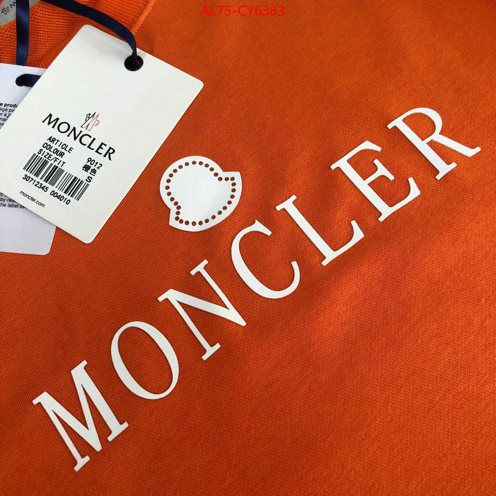 Clothing-Moncler what 1:1 replica ID: CY6383 $: 75USD