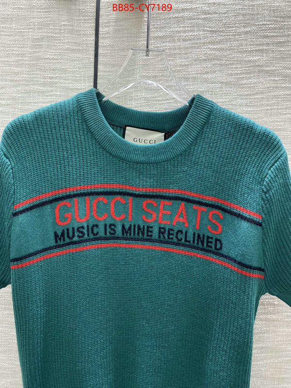 Clothing-Gucci aaaaa quality replica ID: CY7189 $: 85USD