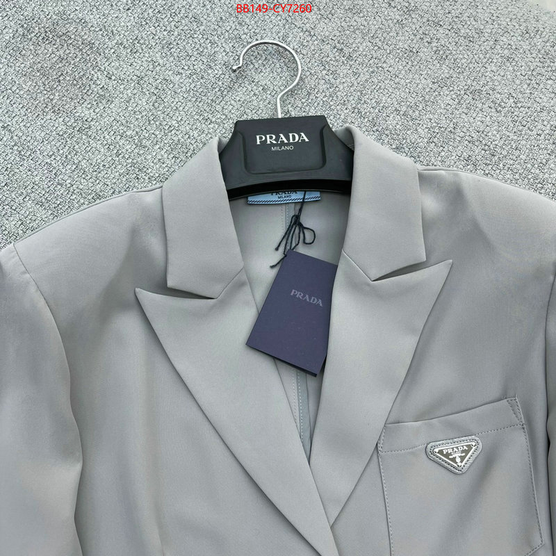 Clothing-Prada replica 1:1 ID: CY7260 $: 149USD