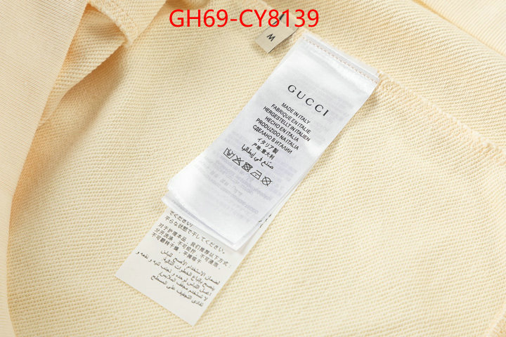 Clothing-Gucci 2023 luxury replicas ID: CY8139 $: 69USD