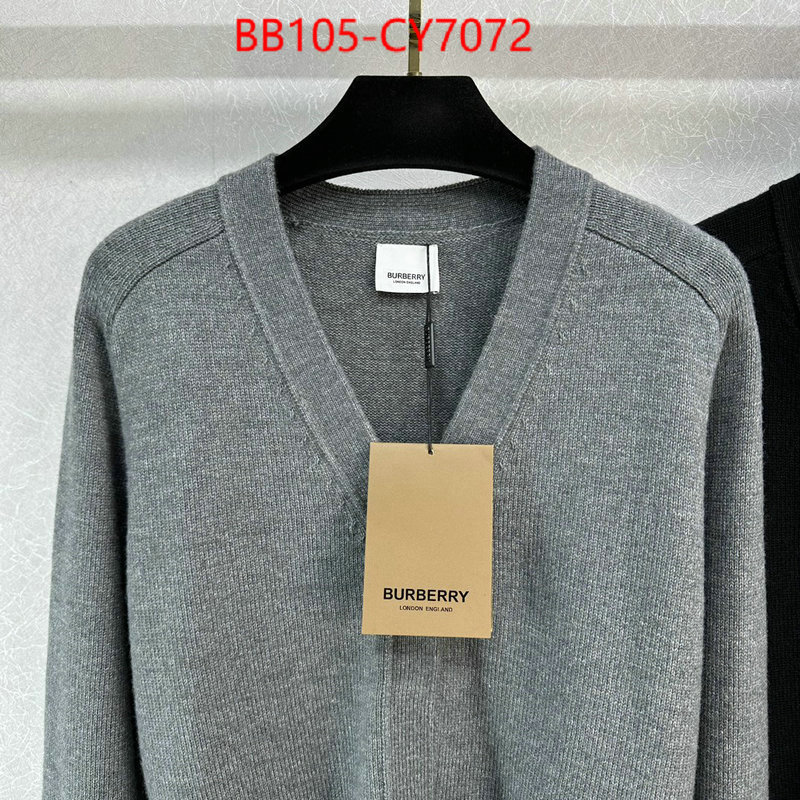 Clothing-Burberry luxury cheap ID: CY7072 $: 105USD