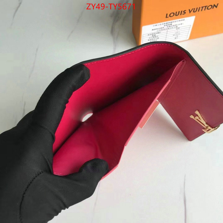 LV Bags(4A)-Wallet the best quality replica ID: TY5671 $: 49USD