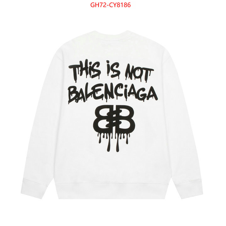 Clothing-Balenciaga outlet 1:1 replica ID: CY8186 $: 72USD