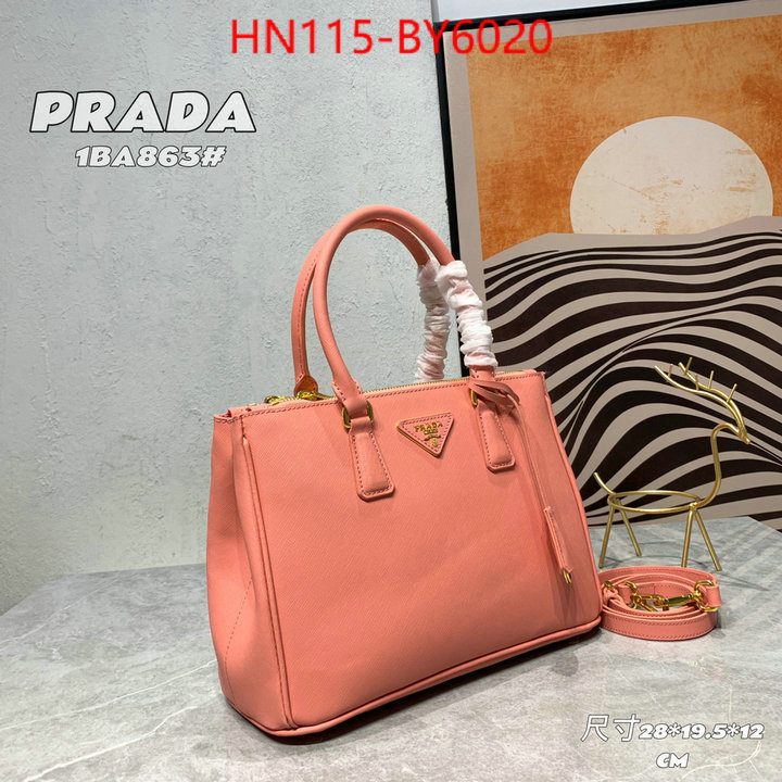 Prada Bags (4A)-Handbag- 2023 perfect replica designer ID: BY6020 $: 115USD