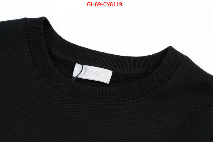 Clothing-Dior replica designer ID: CY8119 $: 69USD
