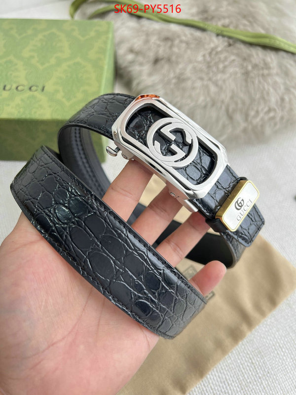 Belts-Gucci wholesale designer shop ID: PY5516 $: 69USD