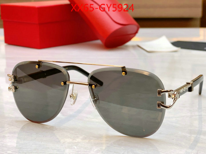 Glasses-Cartier how to buy replcia ID: GY5924 $: 65USD