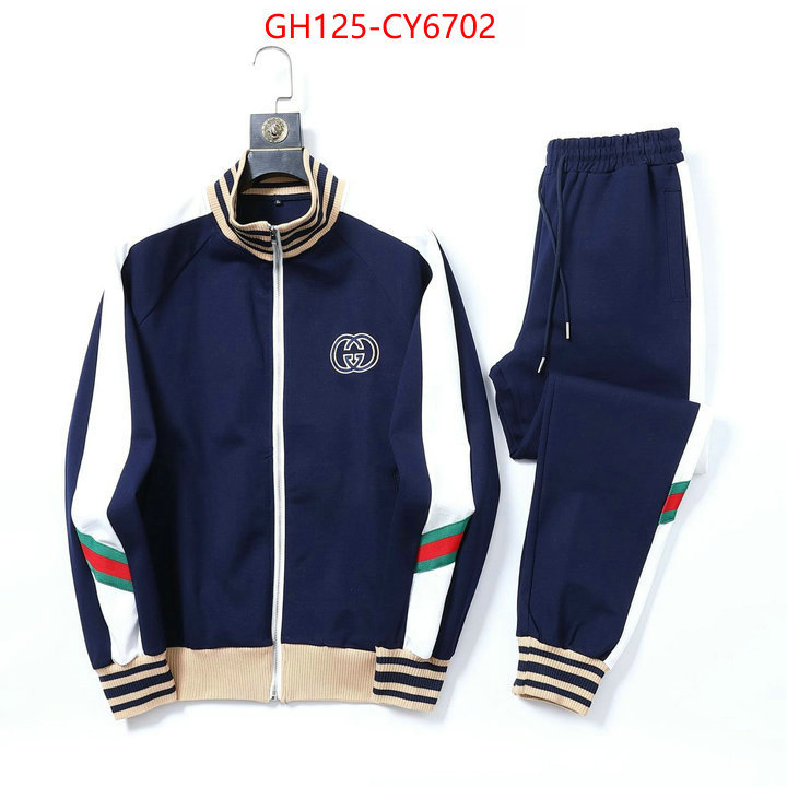 Clothing-Gucci highest quality replica ID: CY6702 $: 125USD