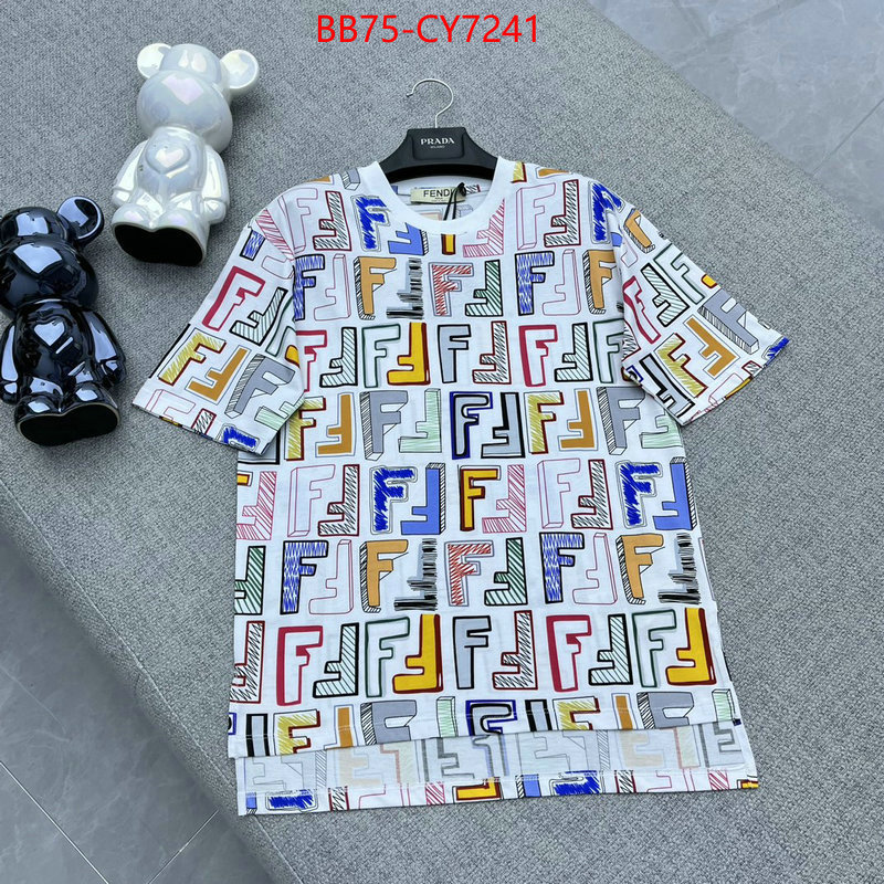Clothing-Fendi top fake designer ID: CY7241 $: 75USD