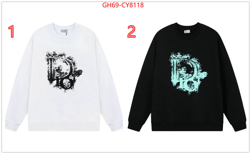 Clothing-Dior replica online ID: CY8118 $: 69USD