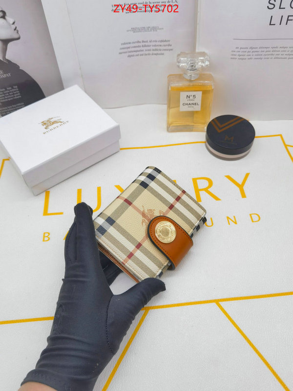 Burberry Bags(4A)-Wallet designer fake ID: TY5702 $: 49USD